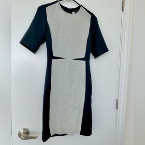 COS nevy blue and gray dress size 2